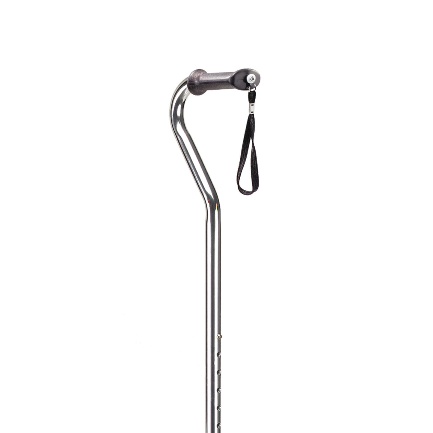CANE, QUAD W/CONTRD GRIP CHROME SM (4/CS)