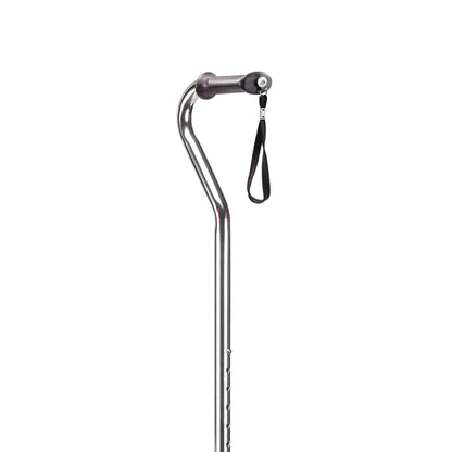 CANE, QUAD W/CONTRD GRIP CHROME SM (4/CS)