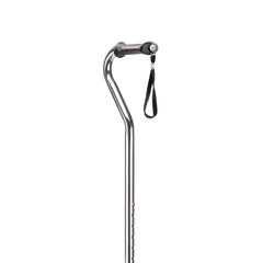 CANE, QUAD W/CONTRD GRIP CHROME SM (4/CS)