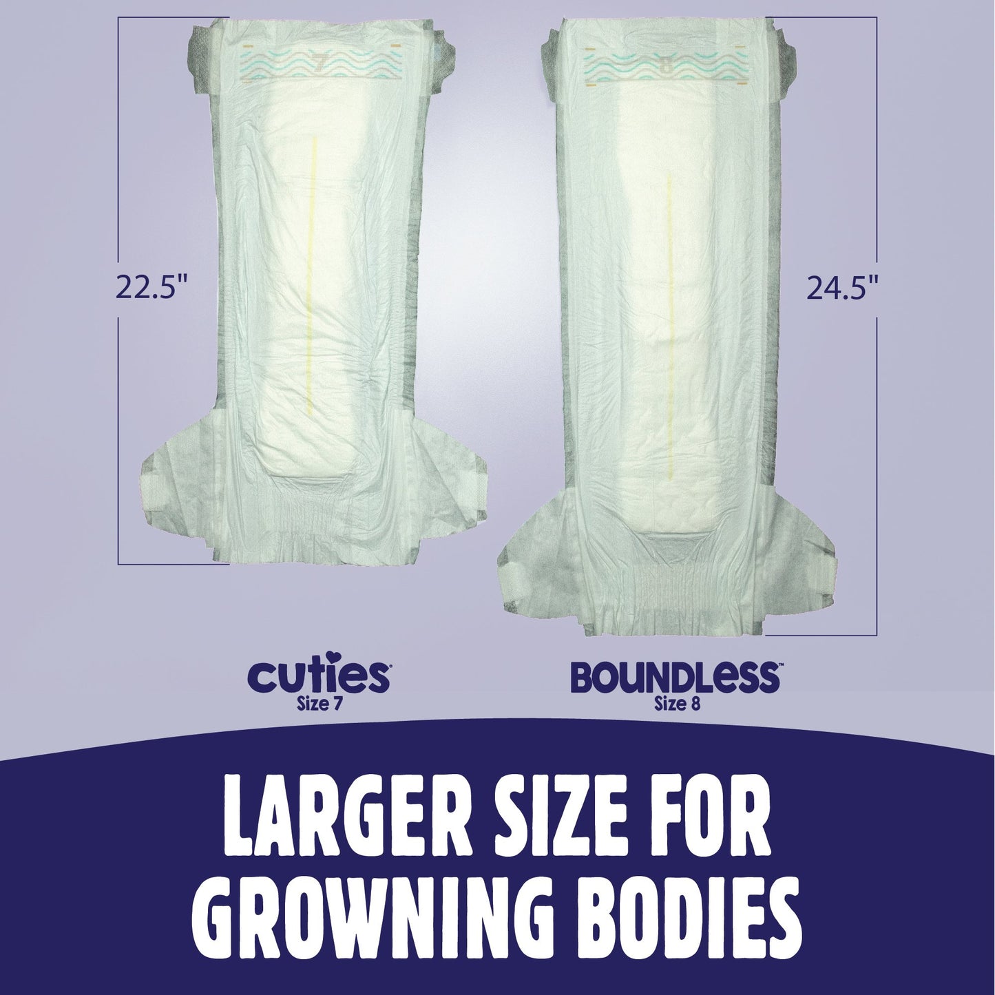 DIAPER, YOUTH CUTIES BOUNDLESSUNSX SZ8 (20/BG 4BG/CS)