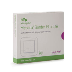 DRESSING, BORDER FLEX LITE 4"X4" (5/BX 10BX/CS)