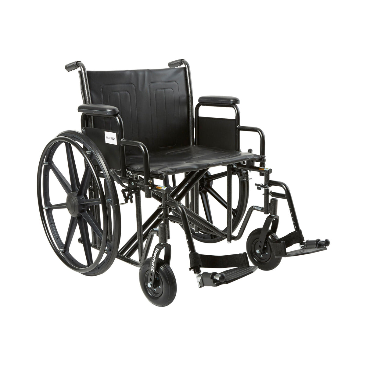 WHEELCHAIR, HD DUAL CROSS BRACE DDA SF 22" 450LBS