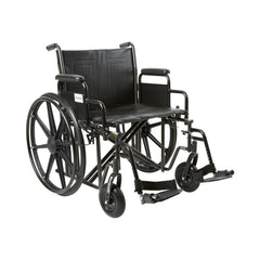 WHEELCHAIR, HD DUAL CROSS BRACE DDA SF 22" 450LBS