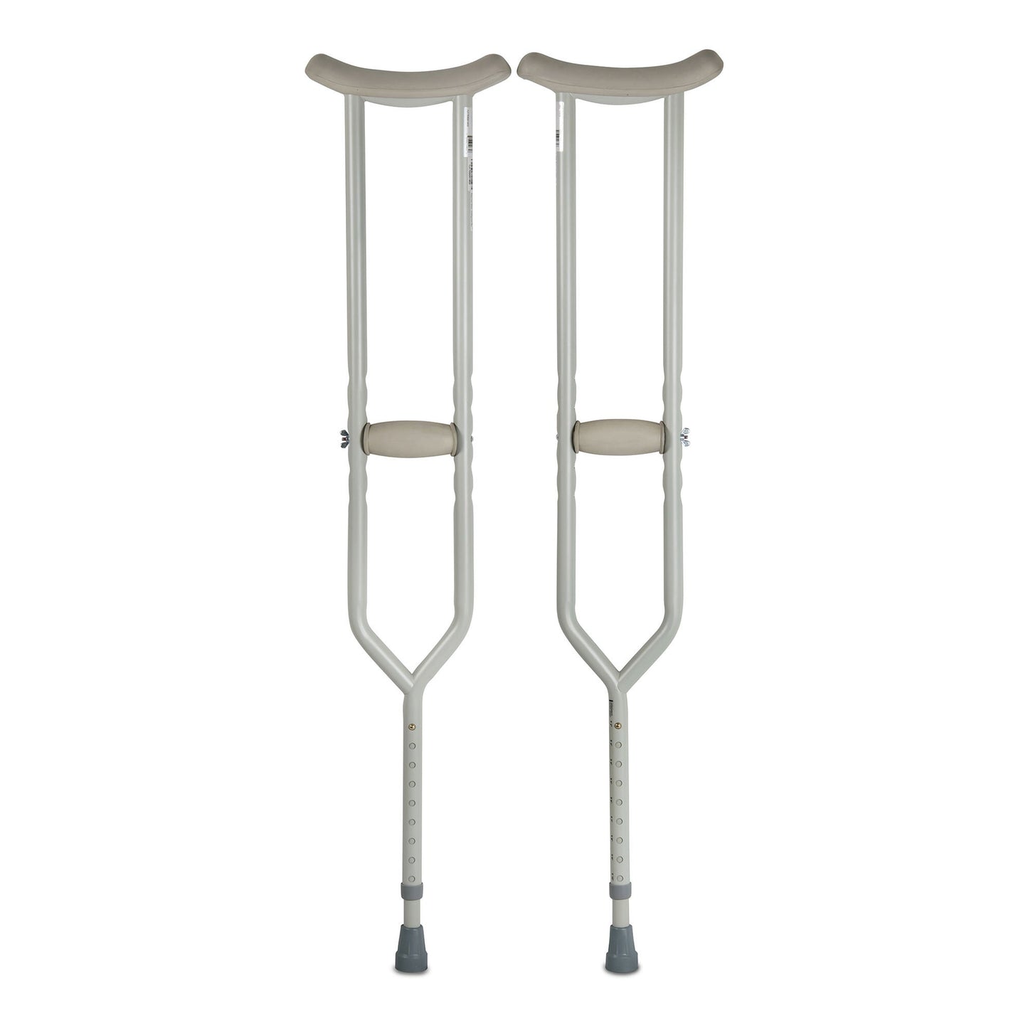 CRUTCH, STEEL PUSH BUTTON ADJ HD 500LBS (PR)