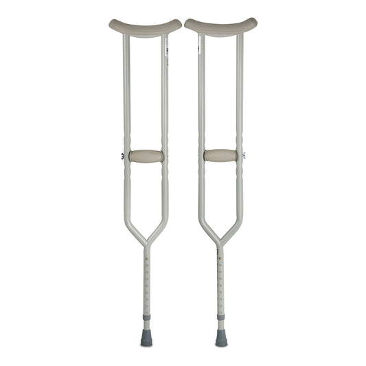 CRUTCH, STEEL PUSH BUTTON ADJ HD 500LBS (PR)