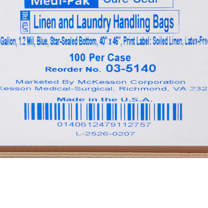 BAG, LINEN SOILED BLU 40"X46" (100/CS)