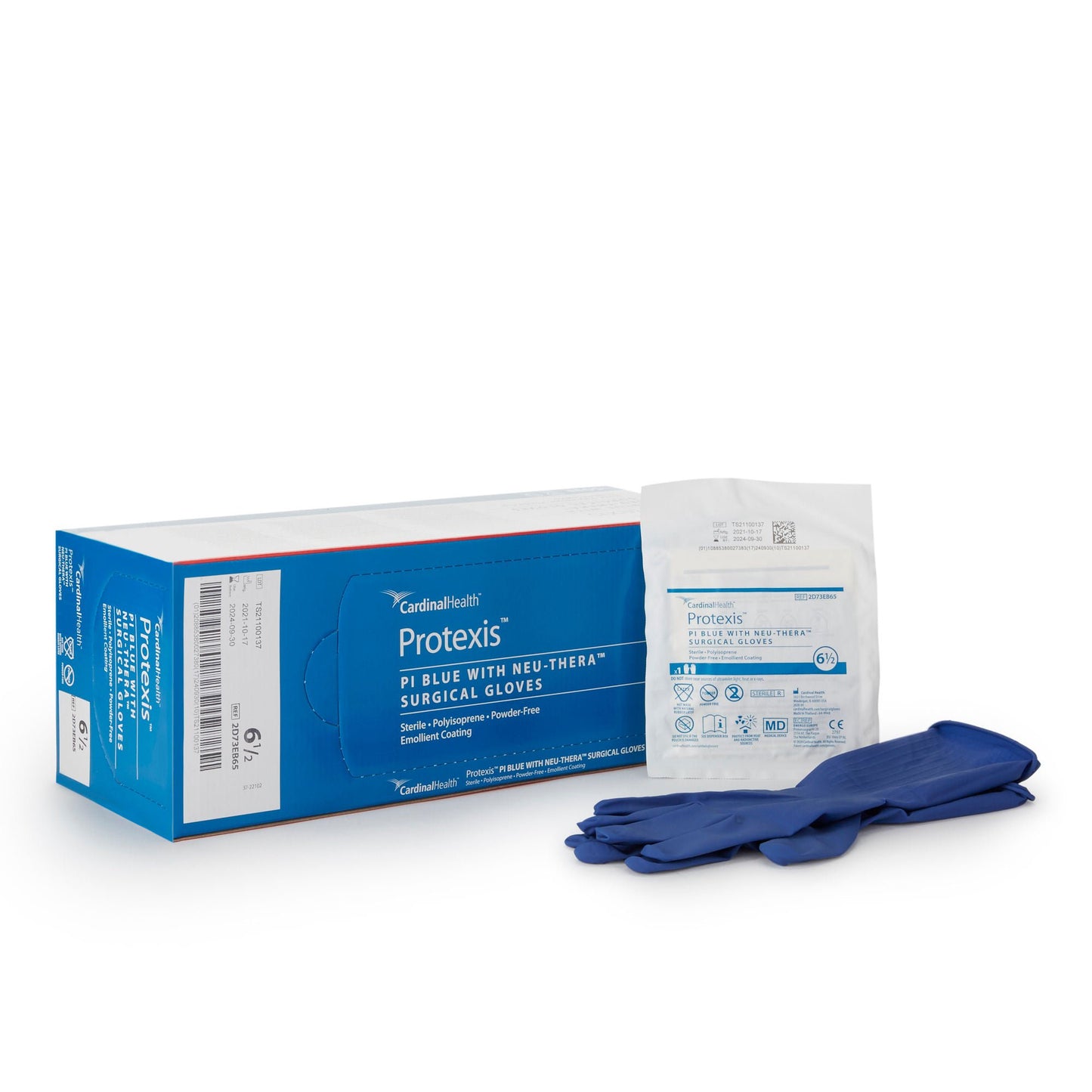 GLOVE, SURG PLYISO 6.5 STR2 SMTH NEUTHERA (50PR/BX 4BX/CS)