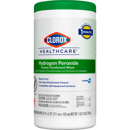 WIPE, WET HYDROGENPEROXIDE 6.75X5.75(155/CT 6CT/CS)