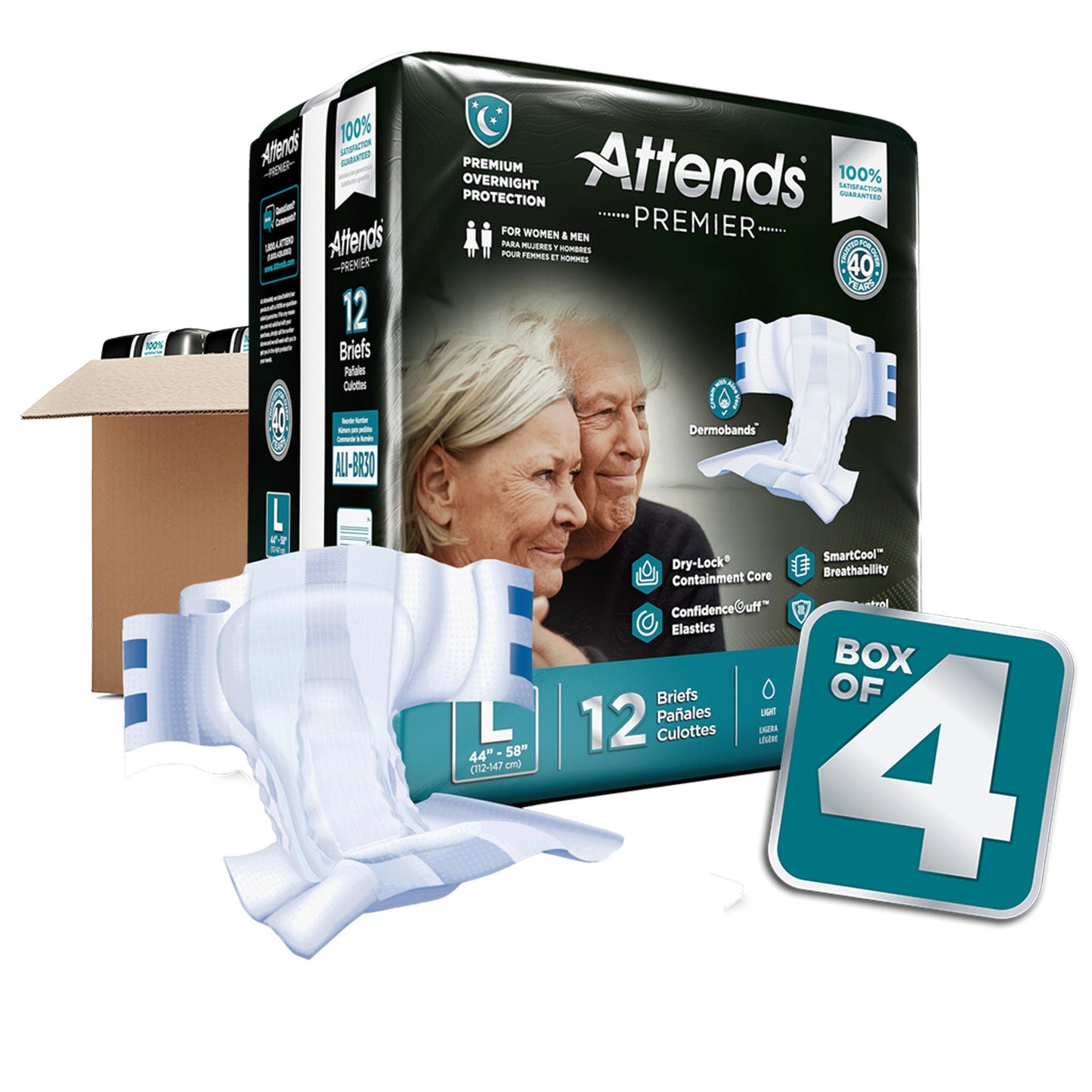 BRIEF, ATTENDS PREMIER LG (12/BG 4BG/CS)
