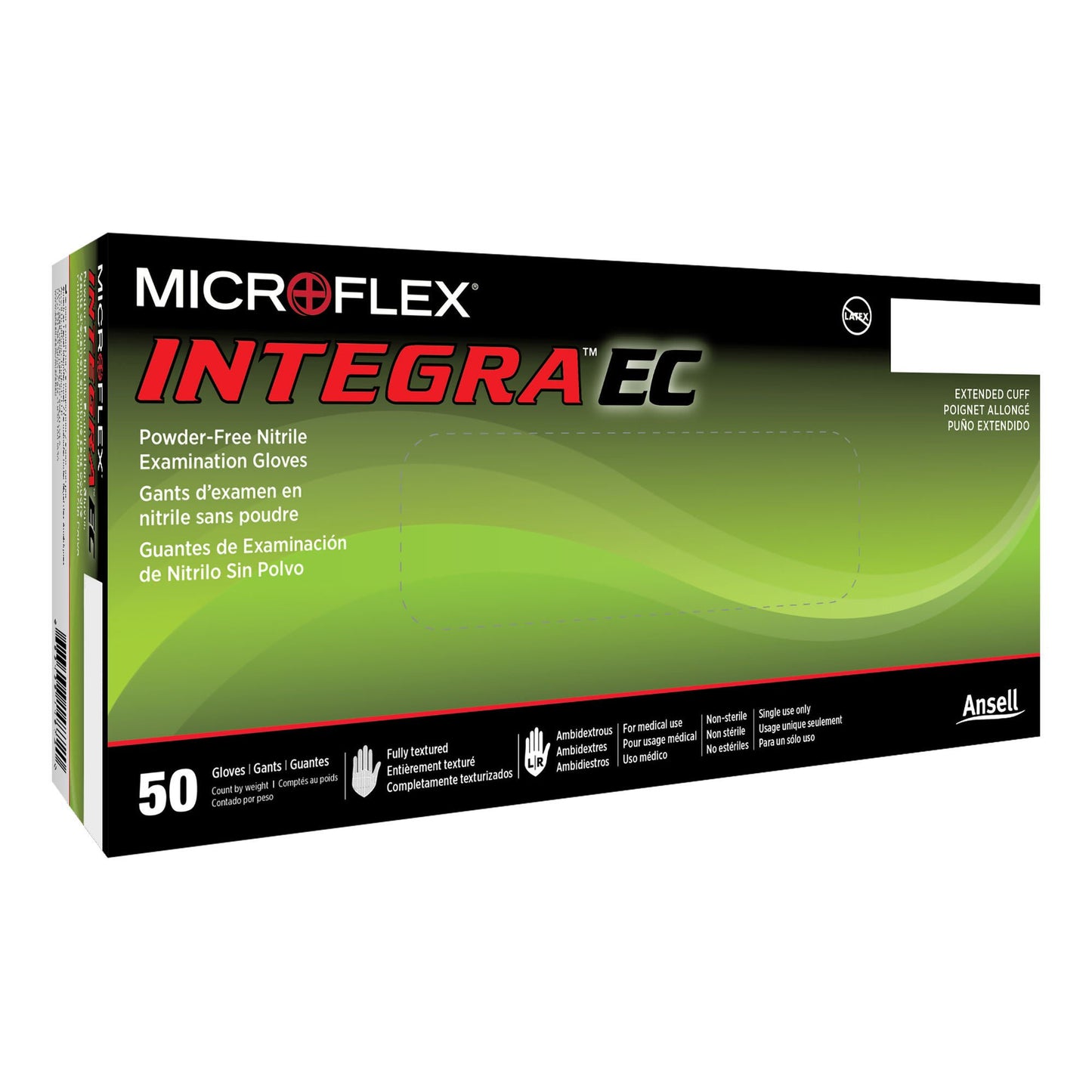 GLOVE, EXAM NTRL MED N/S EXTCF(50/BX 10BX/CS)