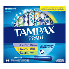 TAMPON, TAMPAX PEARL APPL TRIPLE PACK (34/BX)