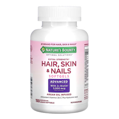 HAIR/SKIN/NAILS, CAP SGEL NATURES BOUNTY XS (150/BT)