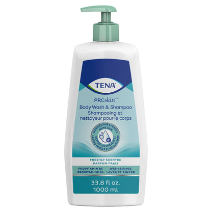 BODYWASH/SHAMPOO TENA UNSCNTD PMP 33.8 FL OZ (8/C SCAPER