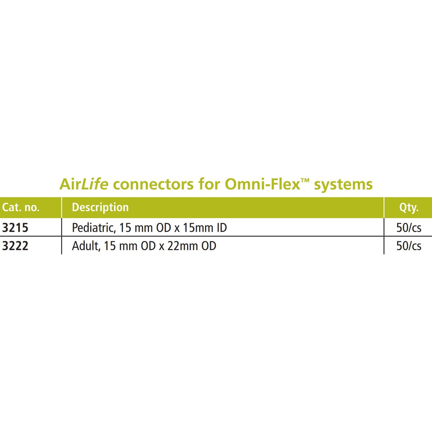 CONNECTOR OMNI-FLEX PATIENT (50/CS)