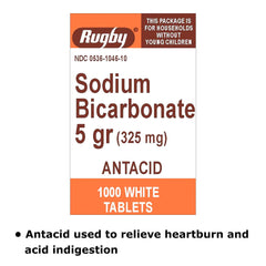 SODIUM BICARB, TAB 325MG (1000/BT)