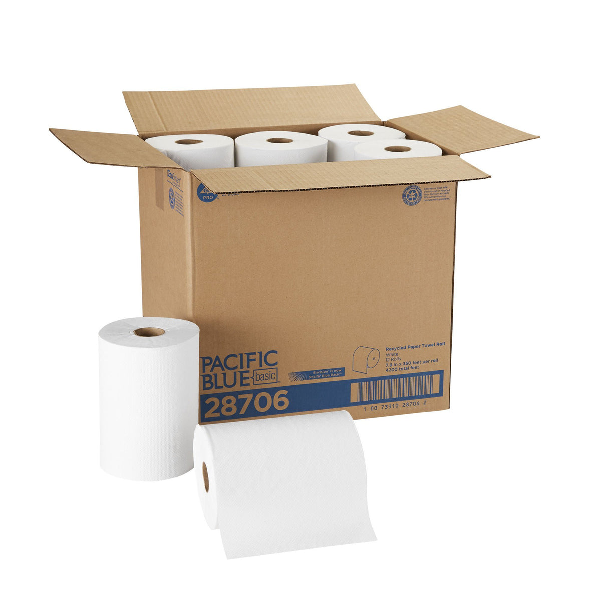 TOWEL, PAPER HRT WHT