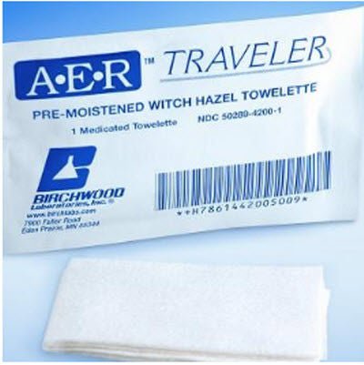 TOWELETTE, WITCH HAZEL (50/BX 12BX/CS)