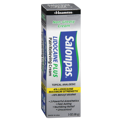 SALONPAS, CRM LIDOCAINE PLUS PAIN 3OZ (3/PK 12PK/CS)
