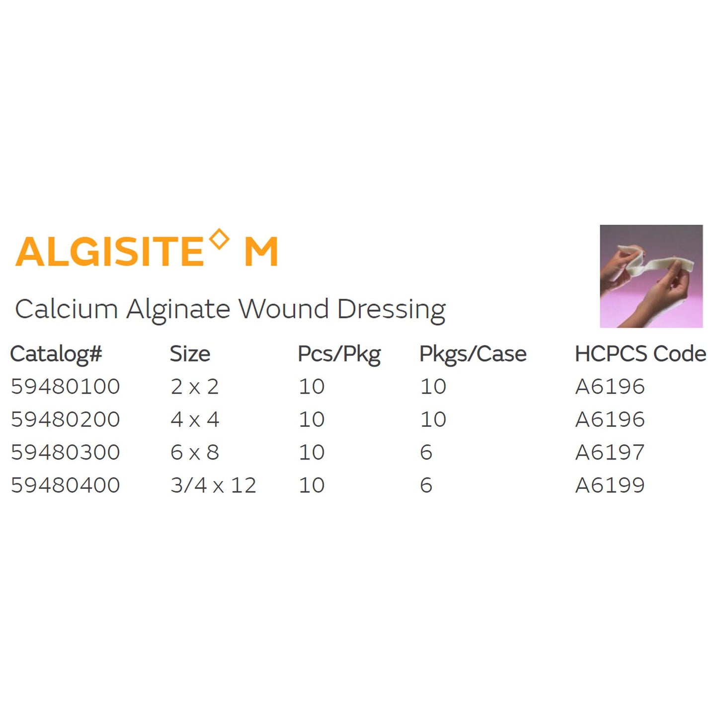 DRESSING, WND ALG M 6X8 (10/BX6BX/CS)