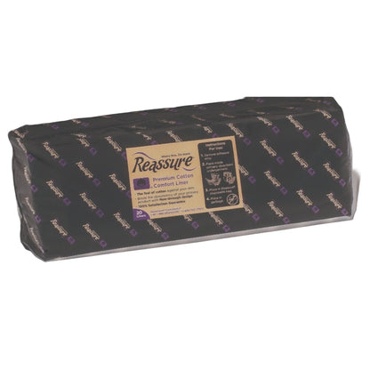 LINER, INCONT REASSURE PREM COTTON COMFORT (20/BG 6BG/CS)