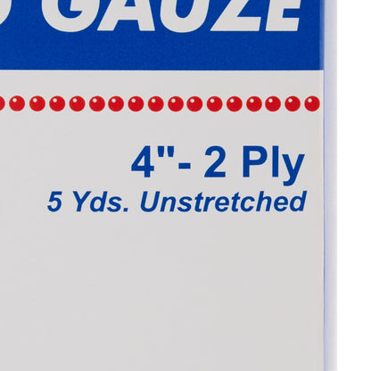 GAUZE, STR ROLLED 2PLY 4" (12/BG 8BG/CS)