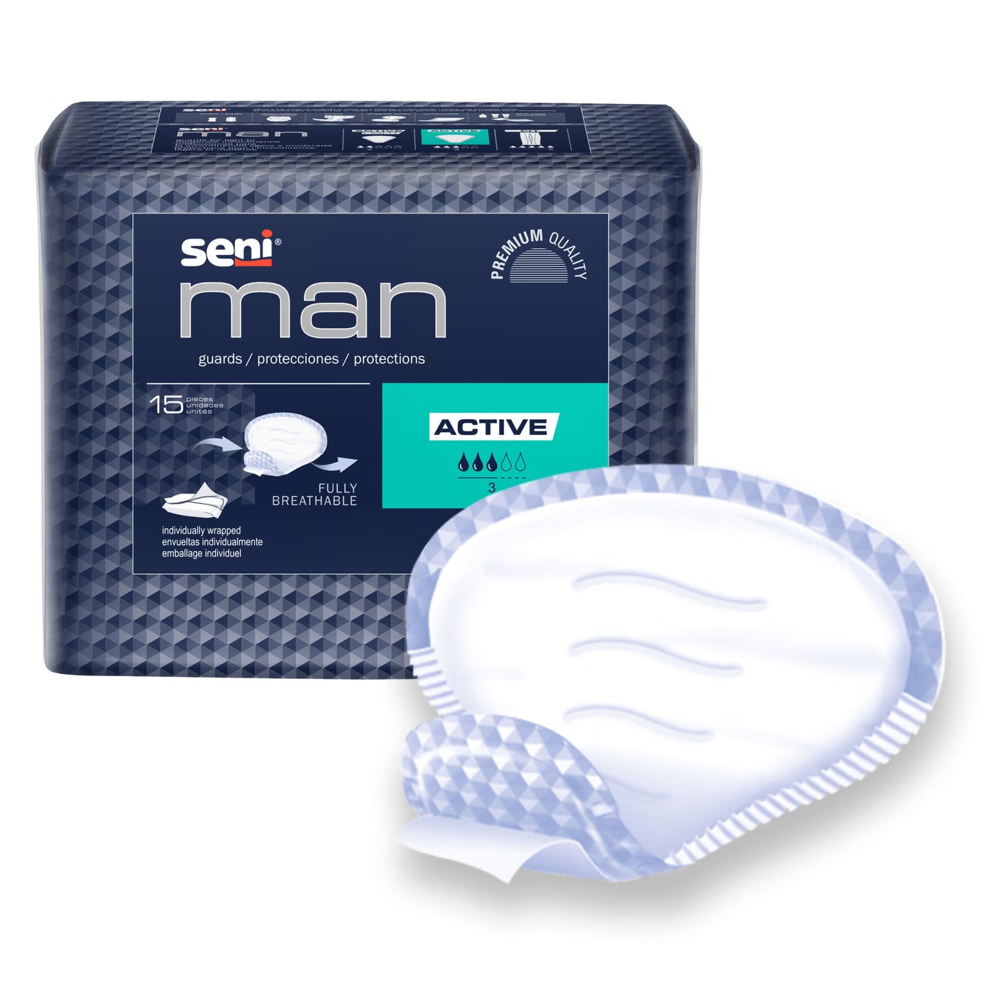GUARD, MALE ACTIVE SENIMAN (15/PK 6PK/CS)