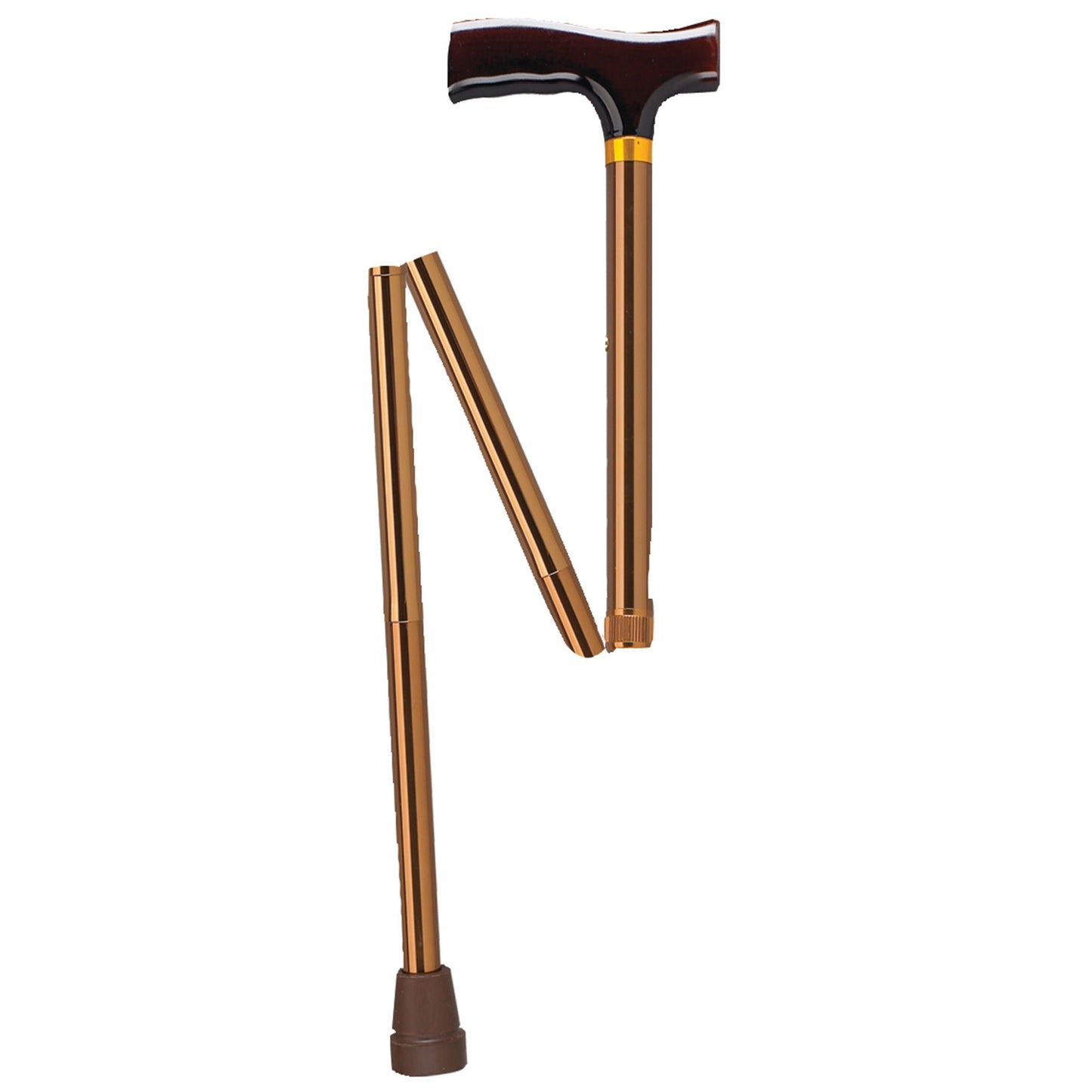 CANE, FOLDING ALUM BRONZE 33"-37" (12/CS)