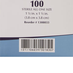 BANDAGE, ADH PATCH CLR 1 1/2" (100/BX 12BX/CS)