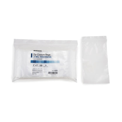 BAG, ZIP LOCK 3"X5" (100/PK 10PK/BX 12BX/CS)