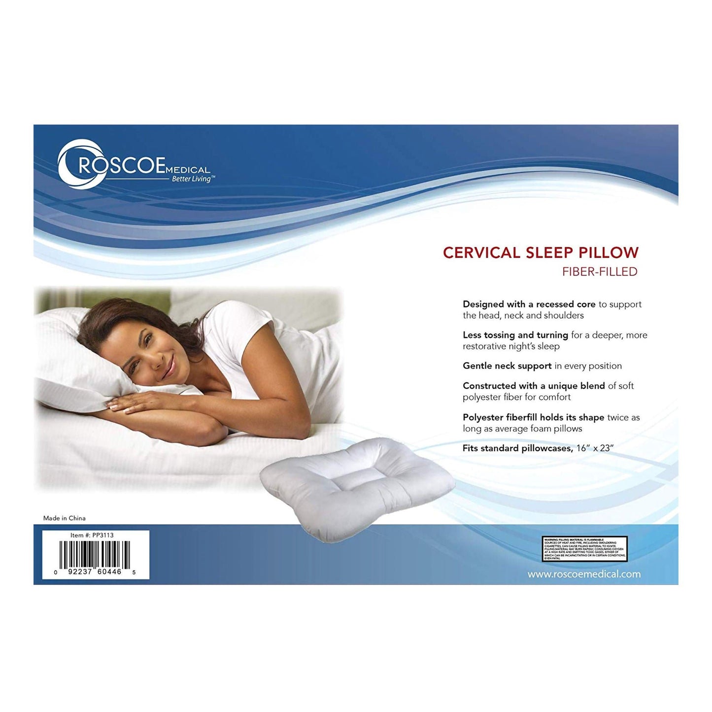 PILLOW, SLEEP CERVICAL INDENTATION