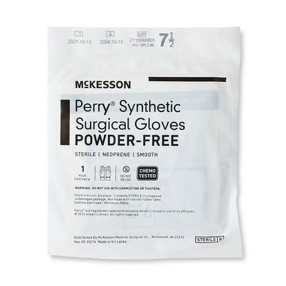 GLOVE, SURG NPRN 7.5 STR2 SMTHCHEMO (50PR/BX 4BX/CS)