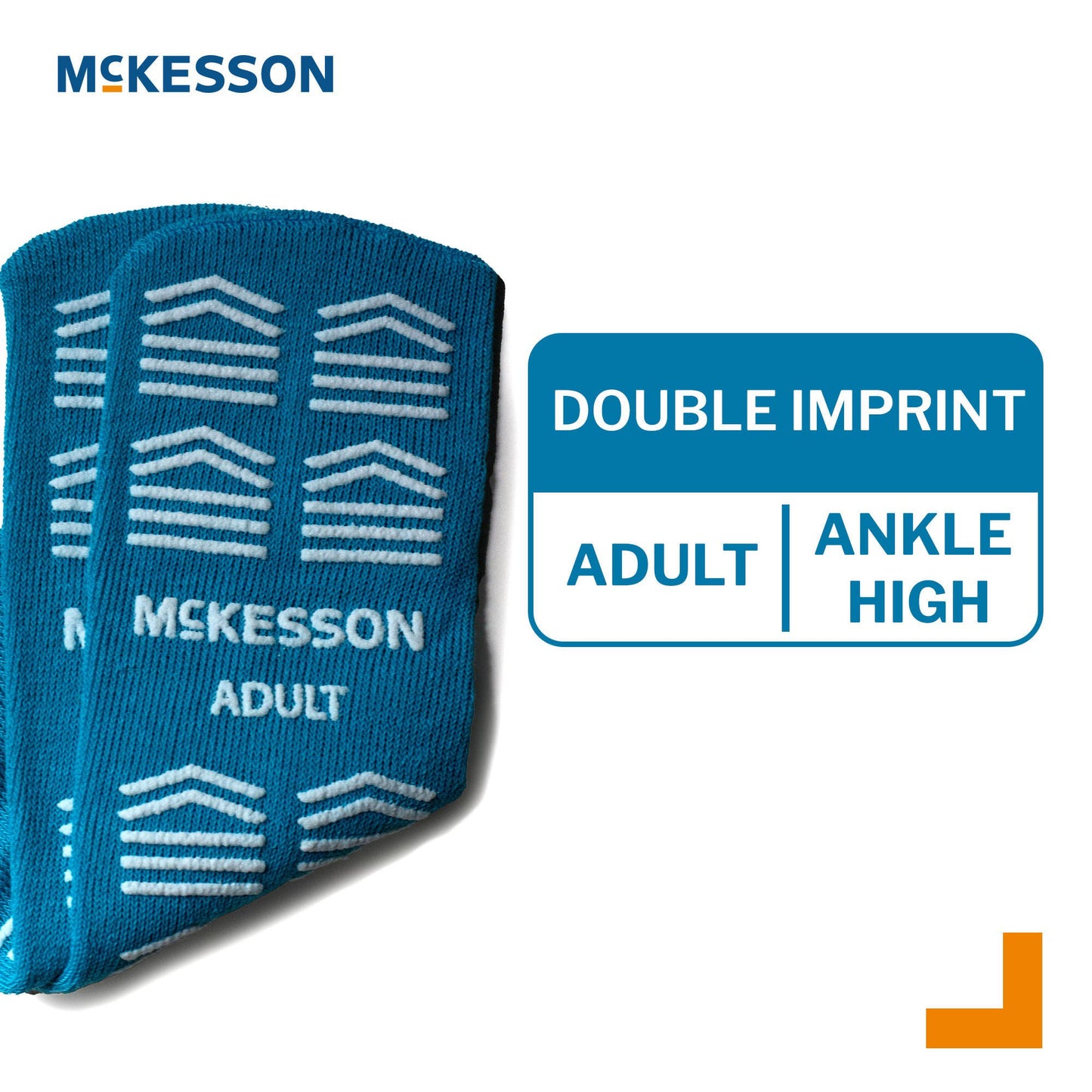 SLIPPER, TERRY DBL IMPRINTED TEAL ADLT (48PR/CS)