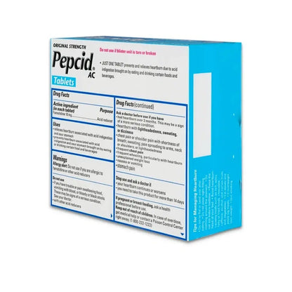 PEPCID AC, TAB REG STRENGTH 10MG (30/BX 36BX/CS)