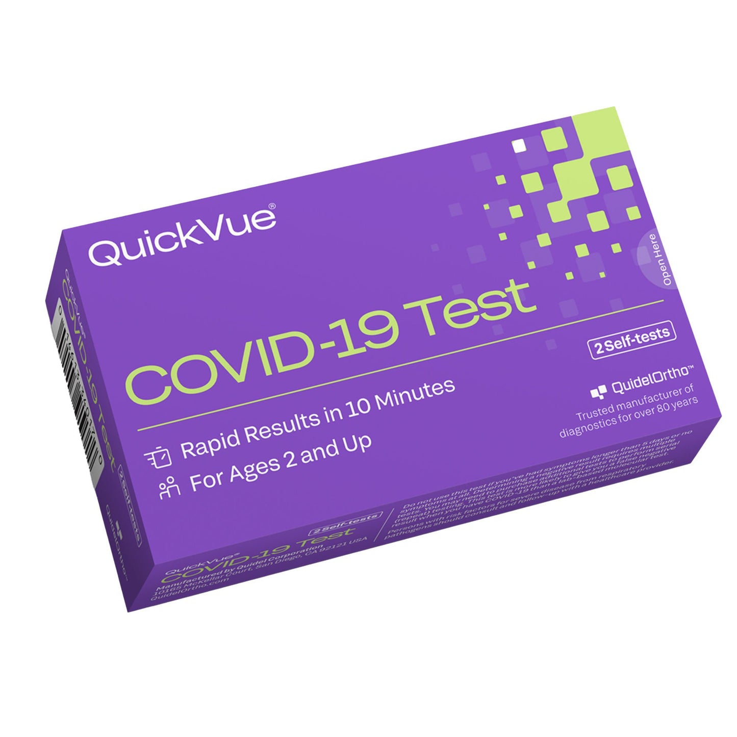 TEST KIT, QUICKVUE SARS AG HOME OTC ECOMM (2/KT 24KT/CS)