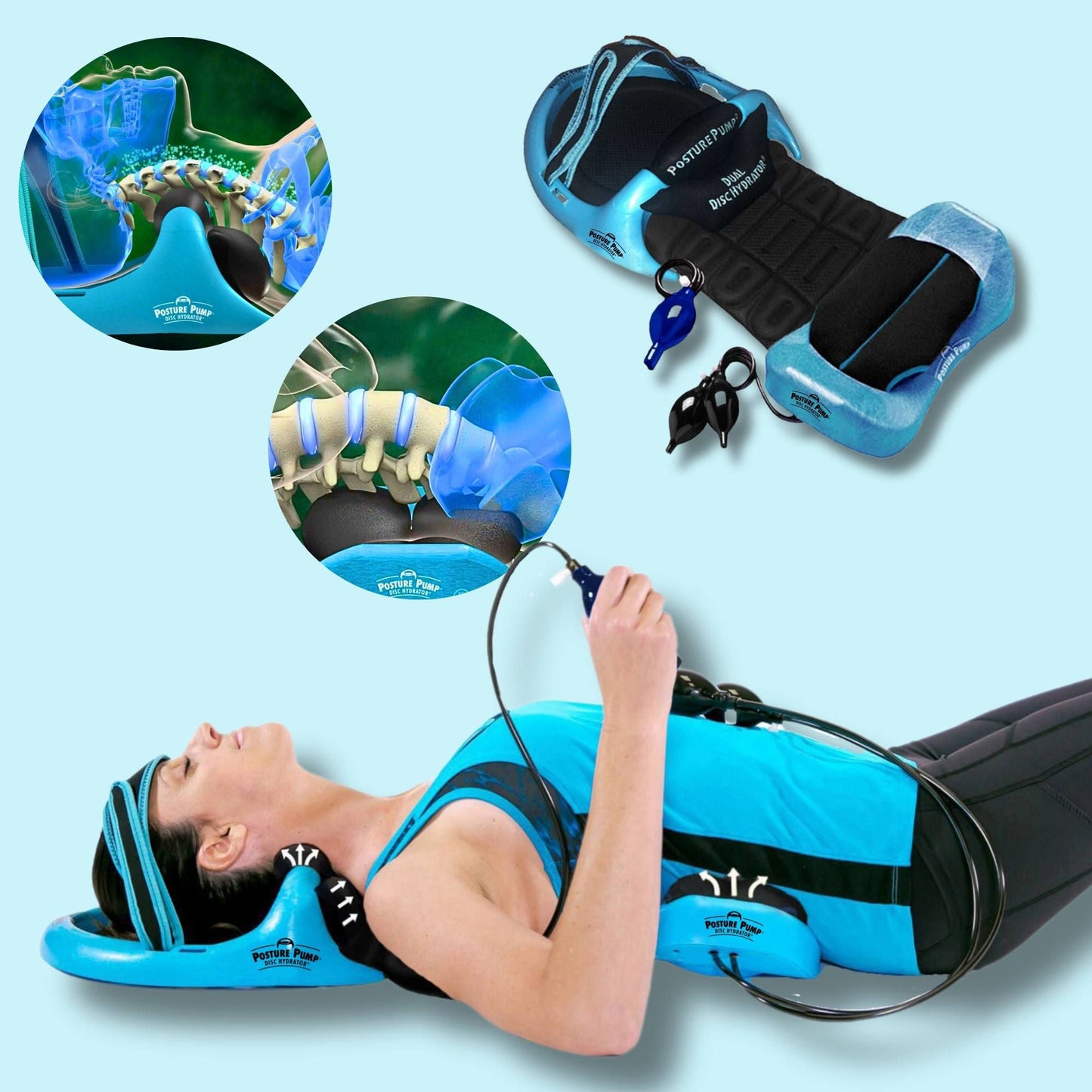 PUMP, POSTURE NECK/UPPER & LOWER BACK (12/CS)