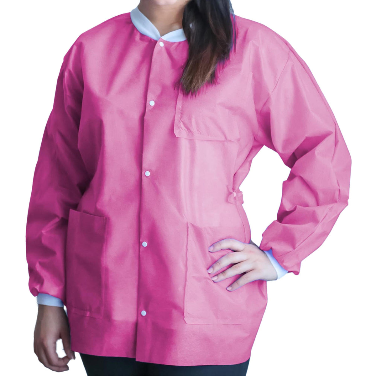 COAT, LAB FITME RASPBERRY PNK XLG (10/BG 5BG/CS)