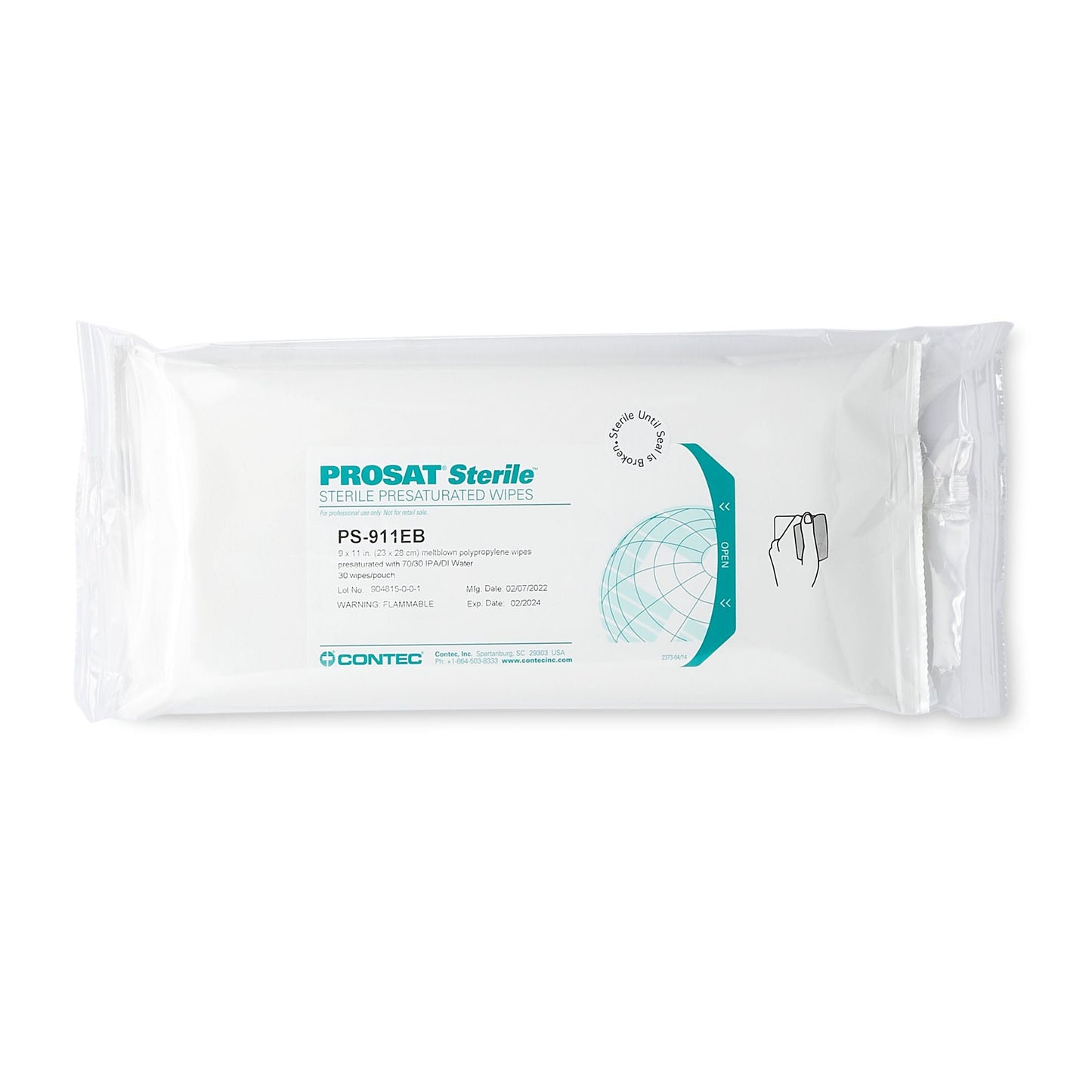 PROSAT 911 WIPE 9X11 30PK=EA 48EA/CS ST NONWOV POLYPROP