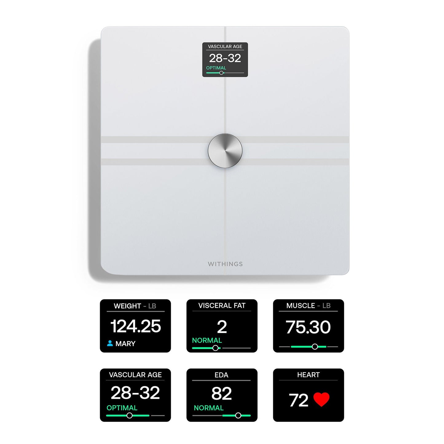SCALE, BODY COMP COMPLETE BODYANALYSIS WI-FI WHT