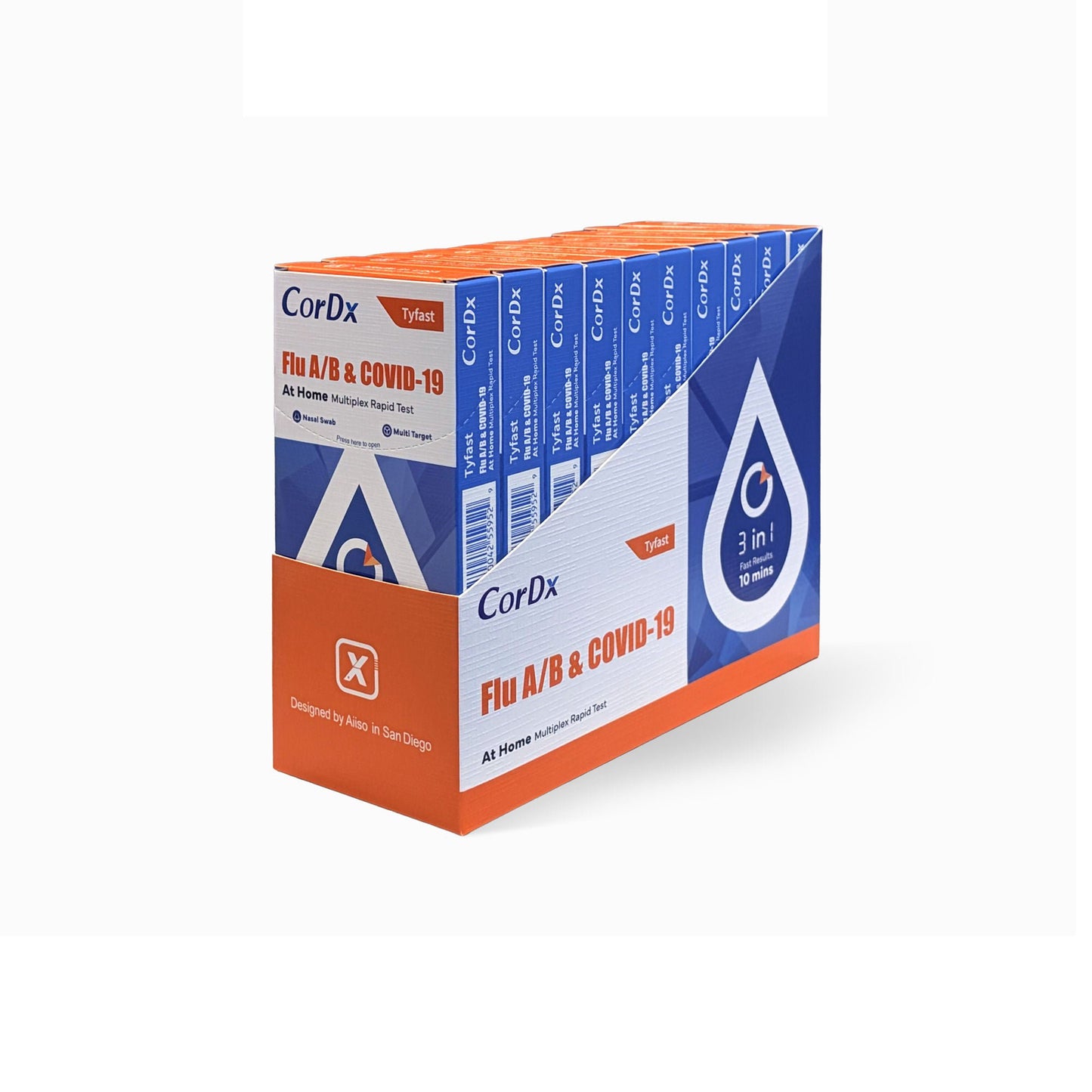 TEST, RAPID FLU A/B&COVID-19 HOME MULTIPLEX (10/BX)