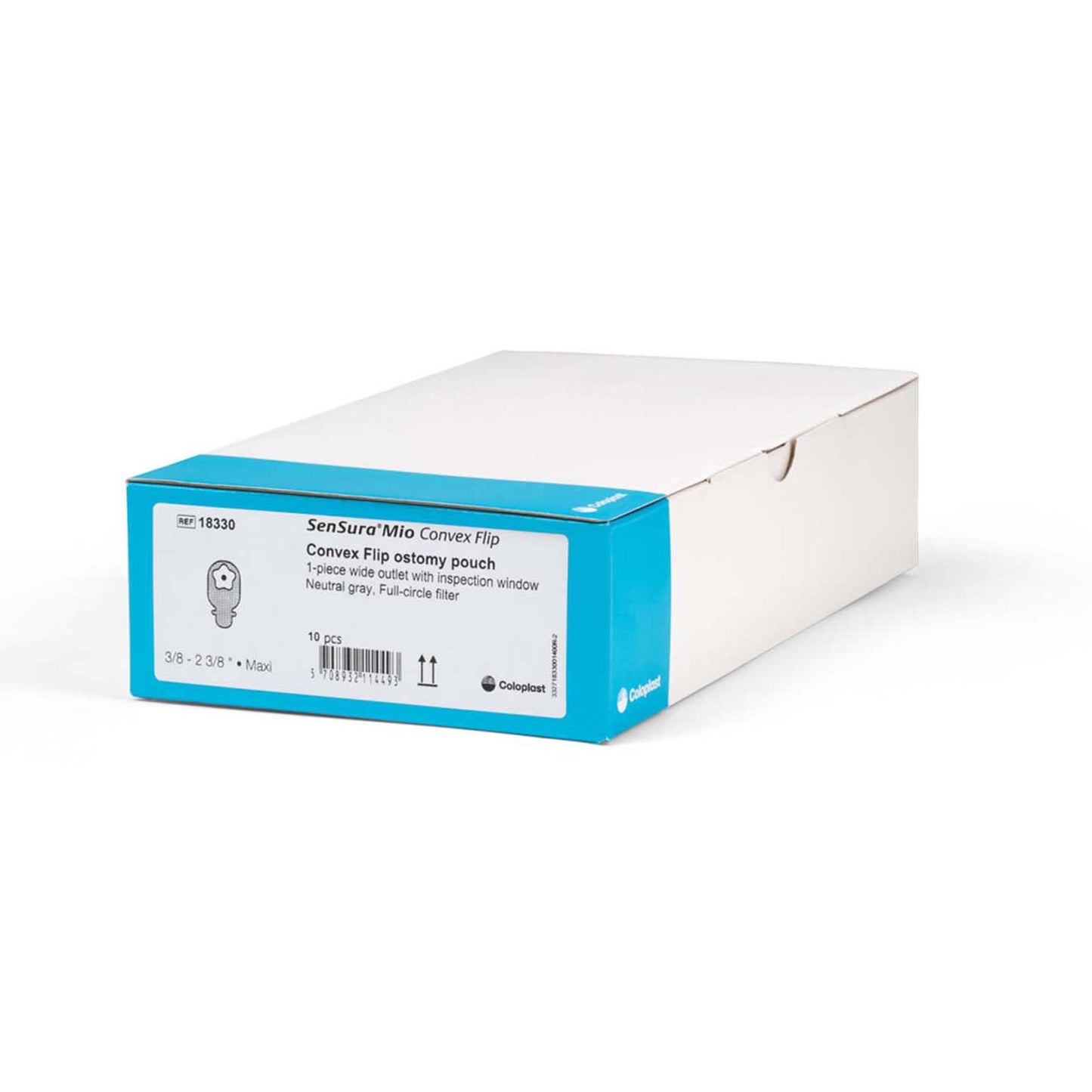 POUCH, OSTOMY SENSURA MIO DRN CTF 3/8" 2 3/8" (10/BX)