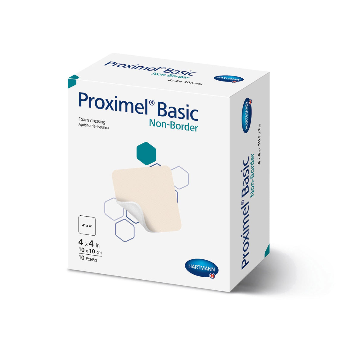 DRESSING, WND PROXIMEL BASIC FM N/BRDR 4X4" (10/BX 6BX/CS