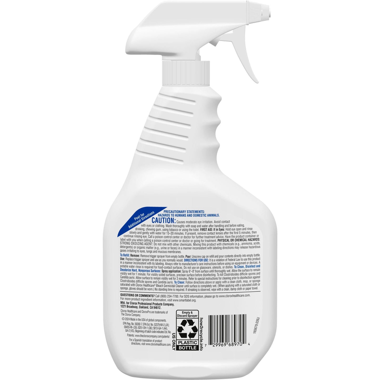 CLEANER, GERMICIDAL SPRAY CLOROX 32OZ (6/CS)