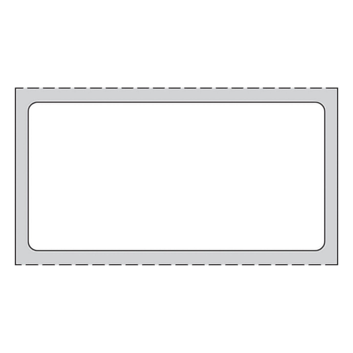 LABEL, DIRECT THERMAL PAPER PERM WHT 2"X1" (1300/RL 8RL/CS)