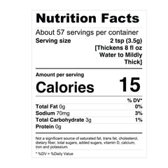 FOOD THICKENER, CLEAR 7.24OZ (6/CS)