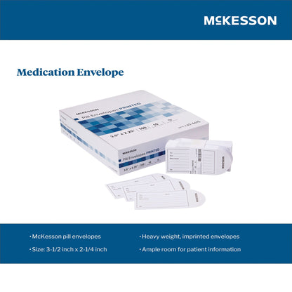 ENVELOPE, PILL PRINTED (100/PK10PK/BX)