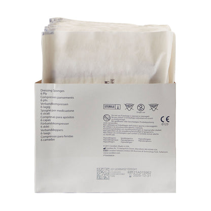 GAUZE, NON WOVEN ALL PURPOSE SPONGES 4X4" 6PLY (2/PK 25PK/CT