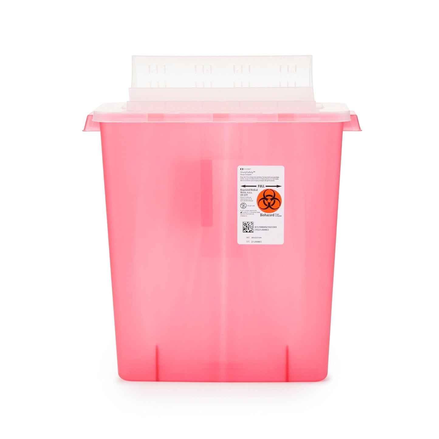 CONTAINER, SHARPS RED 3GL UNWNDR (10/CS)