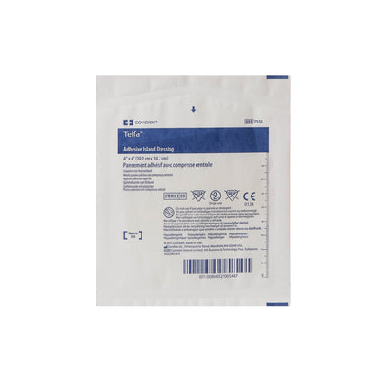DRESSING, TELFA ISLAND 4"X4" (25/BX 8BX/CS) KENDAL