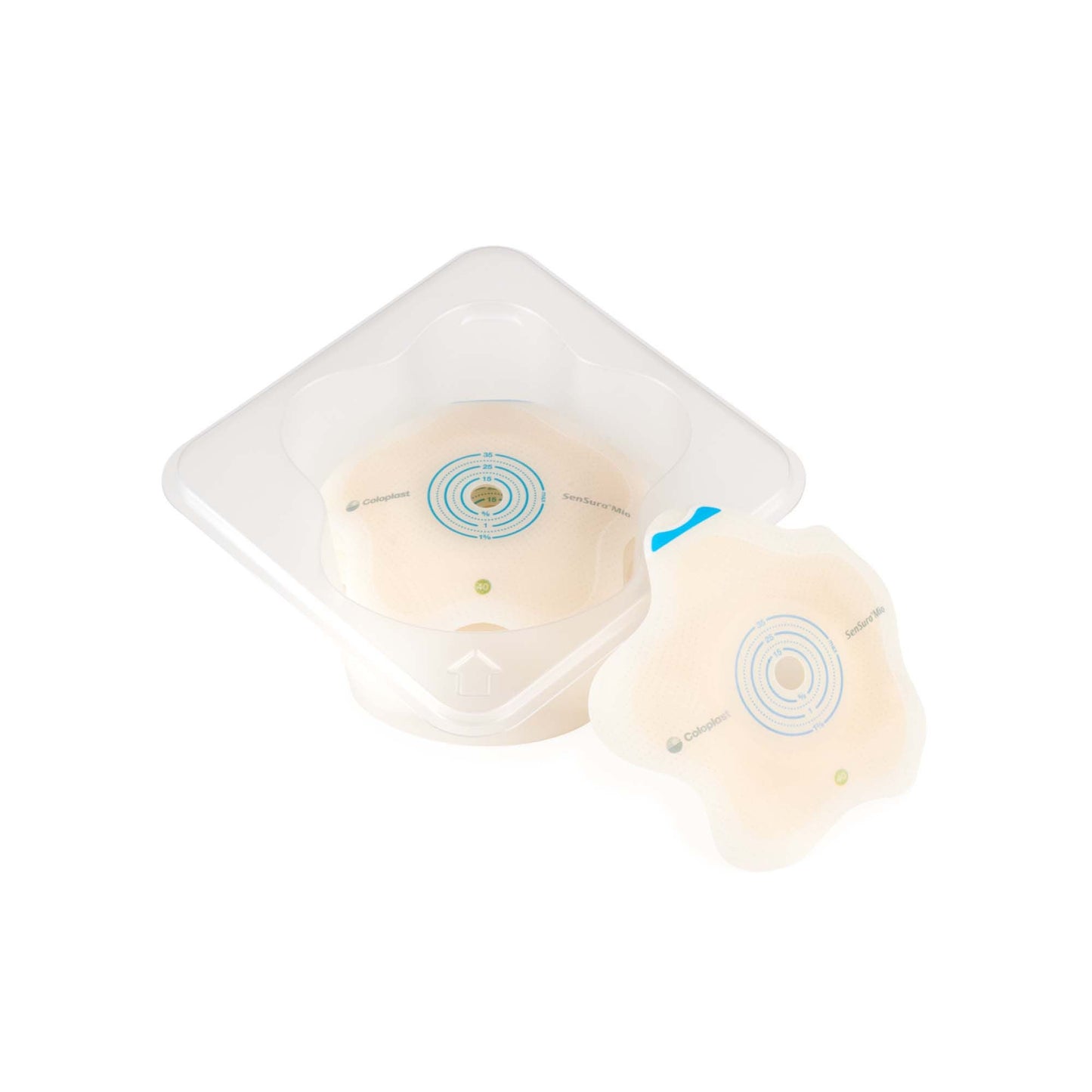 BARRIER, OSTOMY SENSURA MIO CLICK 2PC GRN 3/8" 1 3/8" (5/BX)