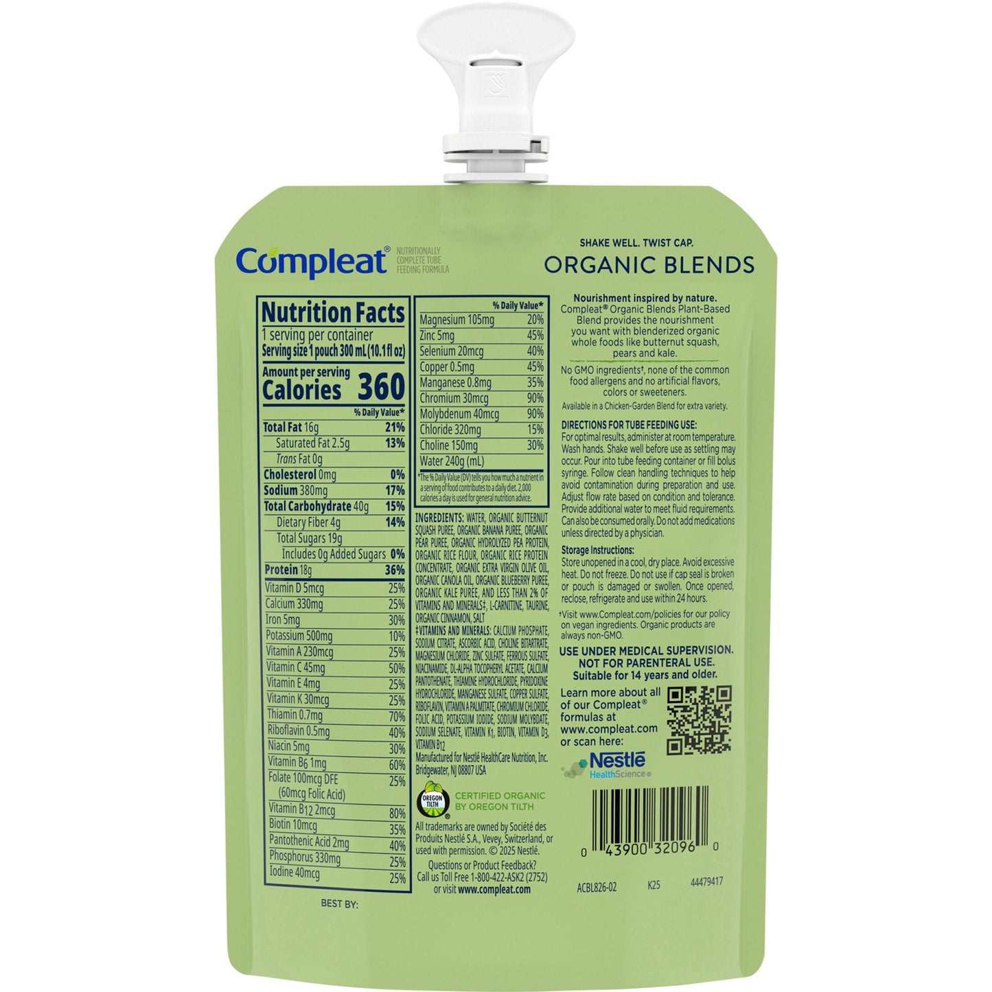 COMPLEAT, ORGANIC PLANT BASED 10.1OZ (24/CS)